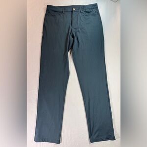 Barbell Pants Mens 34 Black Performance 5 Pocket Chino Modern Fit Tech 34x32